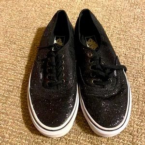 Black Sparkle Vans